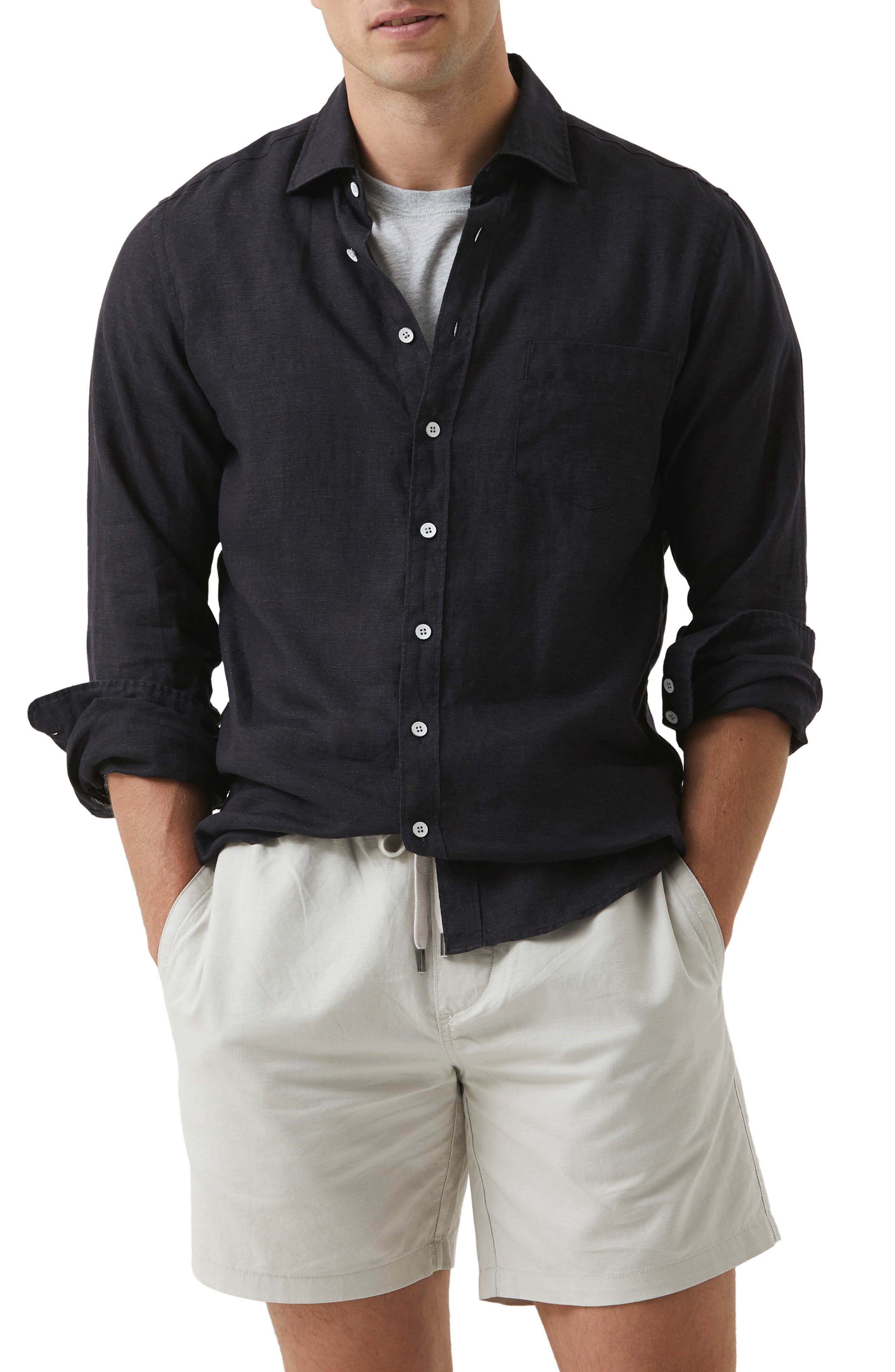 Men's Black Button Up Shirts | Nordstrom